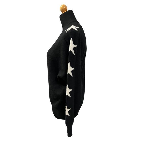 AQUA Cashmere Star Sleeve Cashmere Sweater - 100% Exclusive XS MSRP $200 - Picture 3 of 6